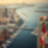 Aerial view of Dubai Creek showcasing the waterfront