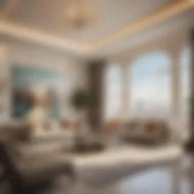 Luxury Living in Dubai An elegant living space showcasing luxury interior design