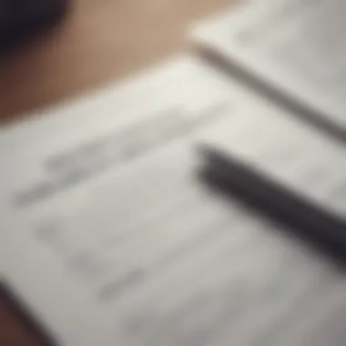 A close-up of a mortgage agreement on a desk with a pen