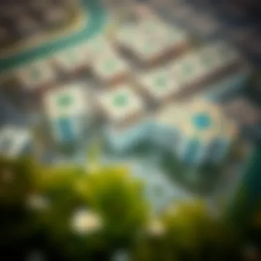 An aerial view of a notable Ellington Properties project in Dubai