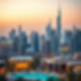 A stunning skyline view of Dubai showcasing luxury residential developments