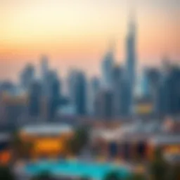 A stunning skyline view of Dubai showcasing luxury residential developments