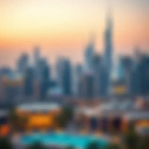 A stunning skyline view of Dubai showcasing luxury residential developments