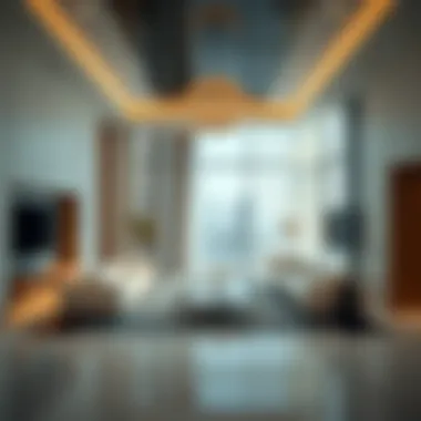 An elegantly designed interior showcasing modern luxury in a residential project