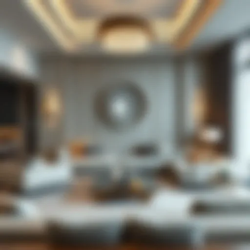 Elegant family room showcasing contemporary design in Rashidiya