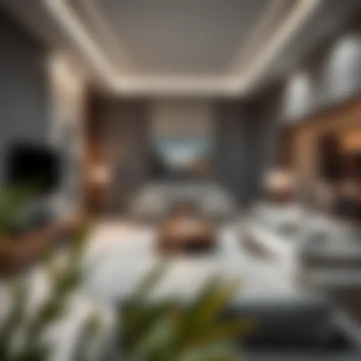 Modern Family Interaction Space Modern family room layout encouraging family interactions