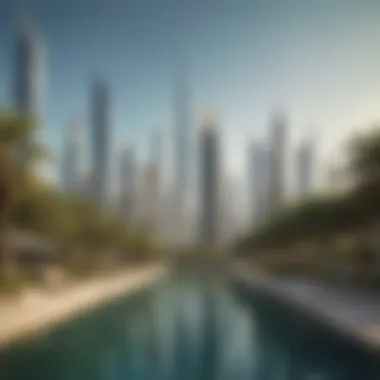 Dubai's Eco-Friendly Architectural Marvels Stunning skyline of Dubai showcasing green architecture