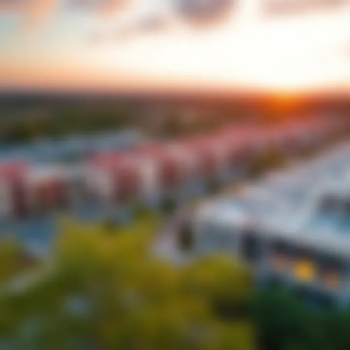Aerial View of Hyatt Creek Heights Aerial view of Hyatt Creek Heights showcasing its modern architecture