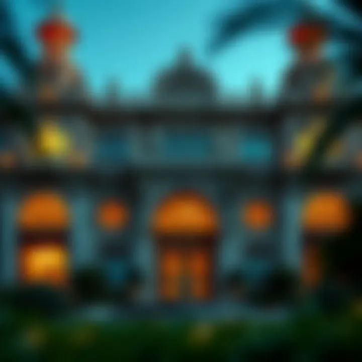 Exterior view of Leebach Palace showcasing intricate architecture