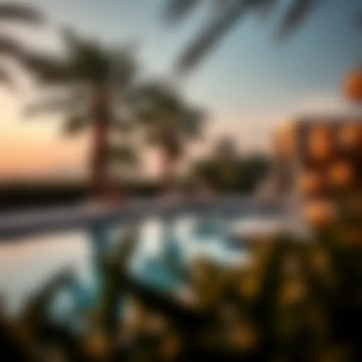 Lavish outdoor pool area of a high-end property