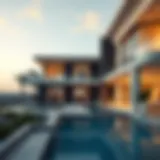Luxurious villa with modern architecture