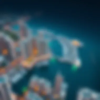 Aerial Perspective of Marina 106 Aerial view showcasing Marina 106's prime location in Dubai