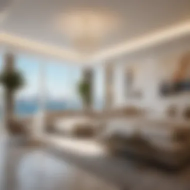 Luxury Interior of Marina Tower Residence Luxurious interior of a residence in Marina Tower