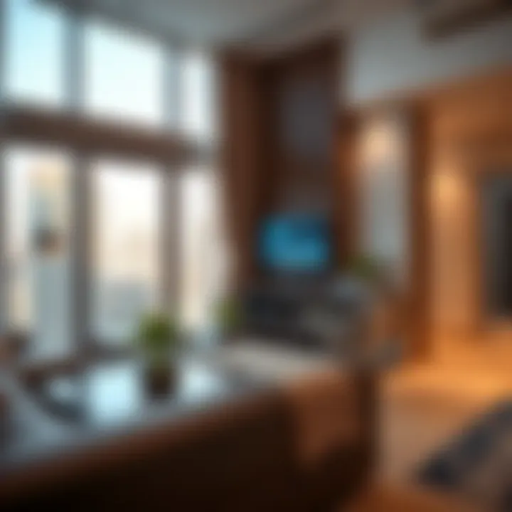 Modern amenities in a rental apartment