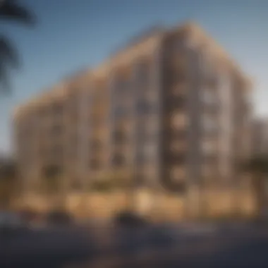 Luxurious residential buildings in Nad Al Sheba highlighting modern living