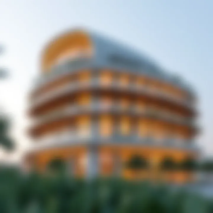 Elegant architectural design of Noora Tower