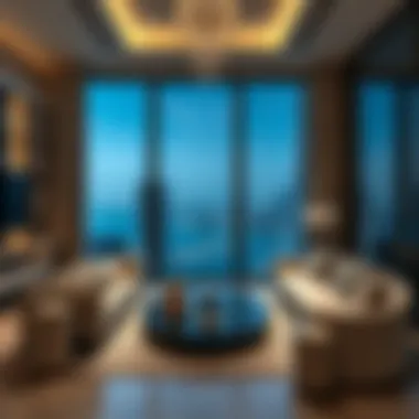 Luxury Interior of Palm Towers Apartment Interior design of a luxurious apartment in Palm Towers highlighting contemporary aesthetics