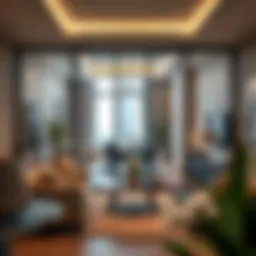 Modern partition room interior showcasing comfort and functionality