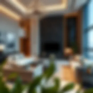 Elegant Interior Living Space Luxurious living space inside Pearl House