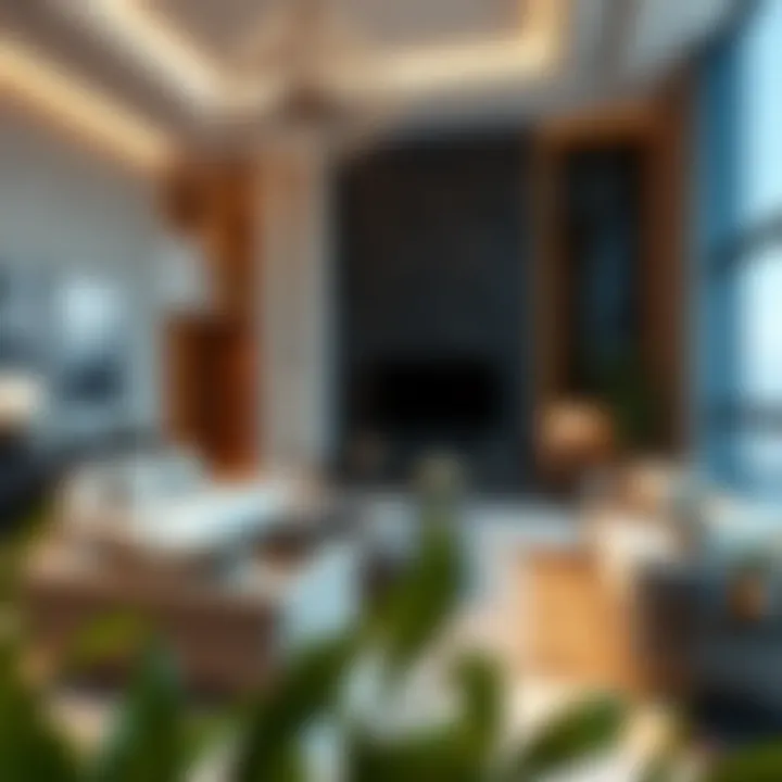 Elegant Interior Living Space Luxurious living space inside Pearl House