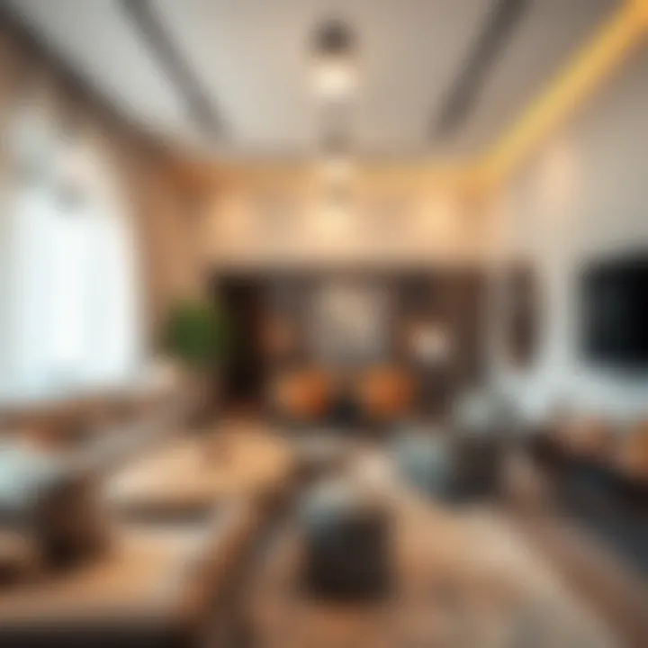 Cozy living space in Jumeirah Village Circle accommodation