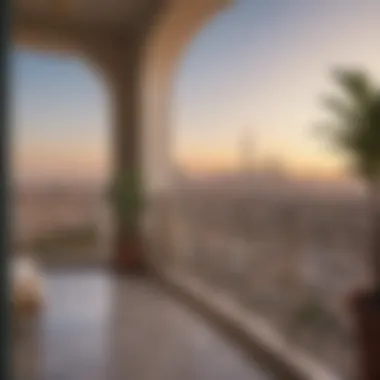 Scenic Balcony View Over Al Waleed Balcony view of Al Waleed skyline