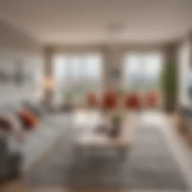 A glimpse into modern living spaces in Sports City Modern apartment interior in Sports City