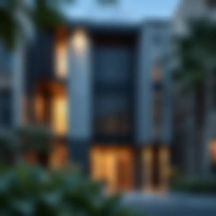 Architectural Design in Karama The exterior of a contemporary building in Karama highlighting architectural design.
