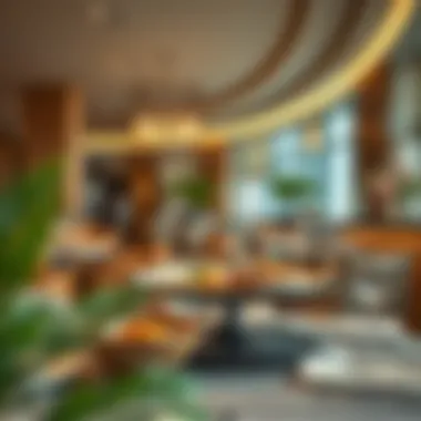 Dining area featuring diverse culinary offerings at Rove Hotel Jebel Ali