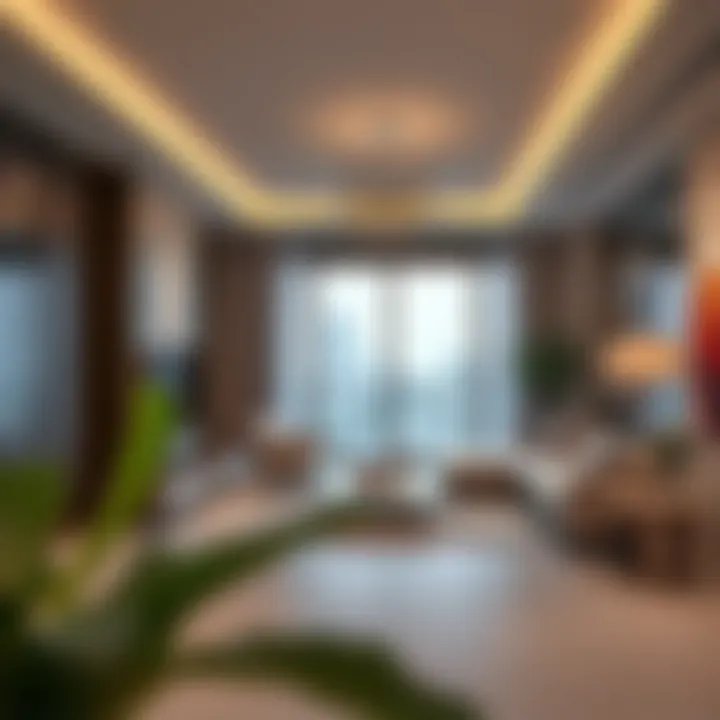 Modern interior design of a Sobha Crest apartment