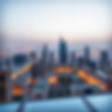 Stunning skyline view from Sobha Crest