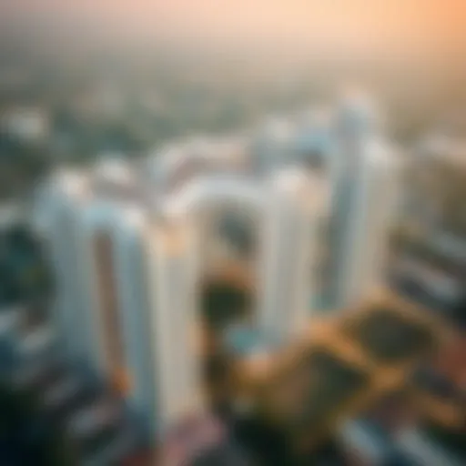 Aerial view of Sobha Daffodil Wing B showcasing architectural elegance