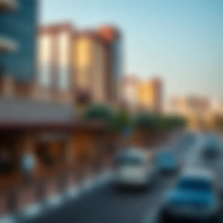 Modern Developments Surrounding Souq Al Emarah Modern developments around Souq Al Emarah indicating real estate growth