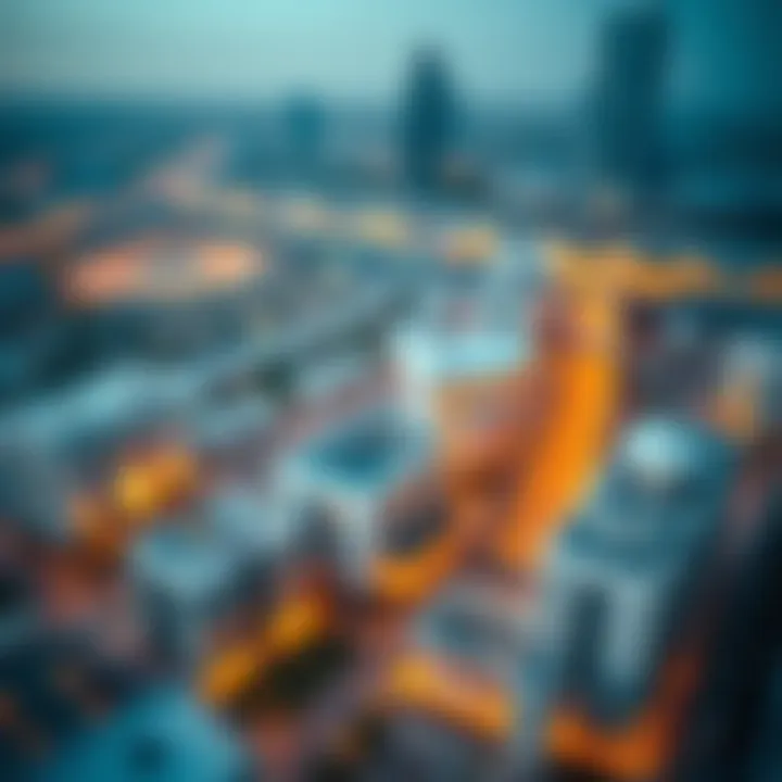 Aerial view of Studio Al Khaleej showcasing its modern architectural design