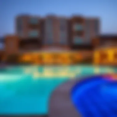 Amenities available at Studio Al Khaleej including pools and fitness centers