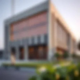 Exterior view of the Dutco Tennant Warehouse showcasing its architectural design