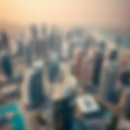 Aerial view of Dubai skyline showcasing modern architecture