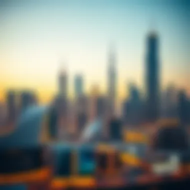 Modern skyline of Dubai showcasing city towers