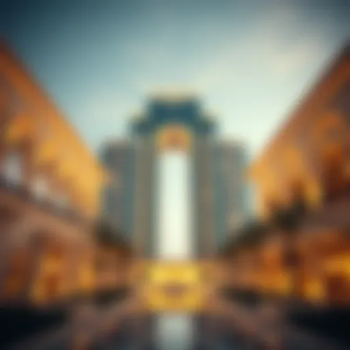 Stunning architectural design of Yas Page in Dubai