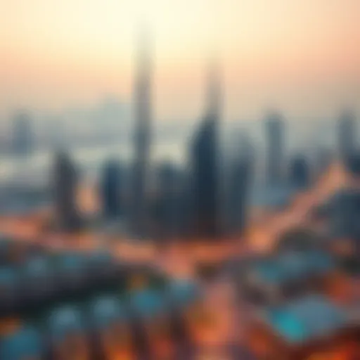 A panoramic view of Dubai's skyline showcasing luxury residential buildings