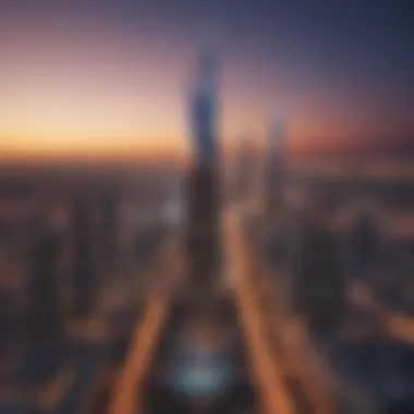 Stunning skyline surrounding Damac Casa Panoramic view of Damac Casa and surrounding skyline