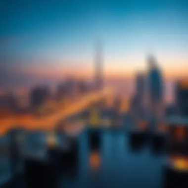 A breathtaking view from a luxury rooftop lounge in Dubai