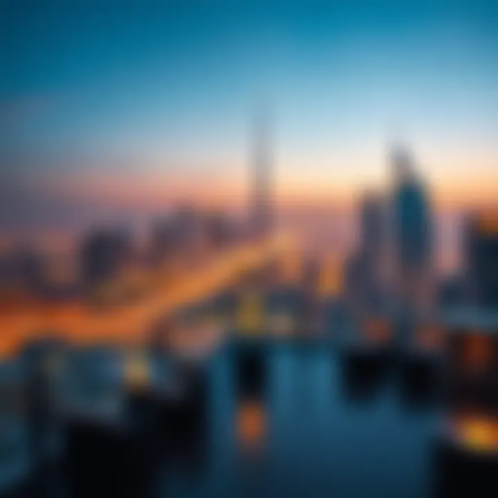 A breathtaking view from a luxury rooftop lounge in Dubai