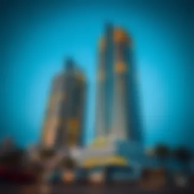 Stunning exterior view of the Palladium Tower showcasing its unique design