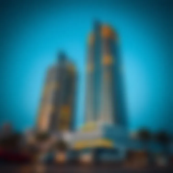 Stunning exterior view of the Palladium Tower showcasing its unique design