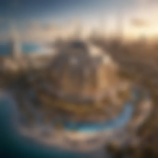 Stunning architectural view of The Peninsula Dubai highlighting its unique design