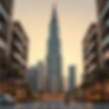 Architectural view of Pinnacle Tower Dubai showcasing its unique design