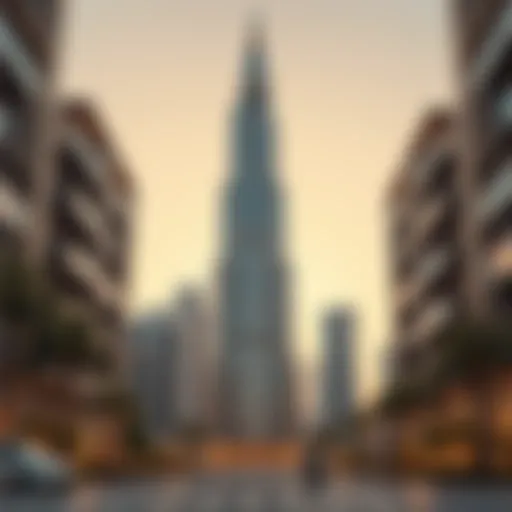 Architectural view of Pinnacle Tower Dubai showcasing its unique design