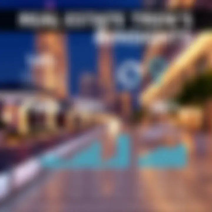 An infographic highlighting real estate market trends and statistics in Dubai