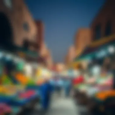 Vibrant Local Market in Oud Metha A vibrant local market in Oud Metha highlighting cultural diversity